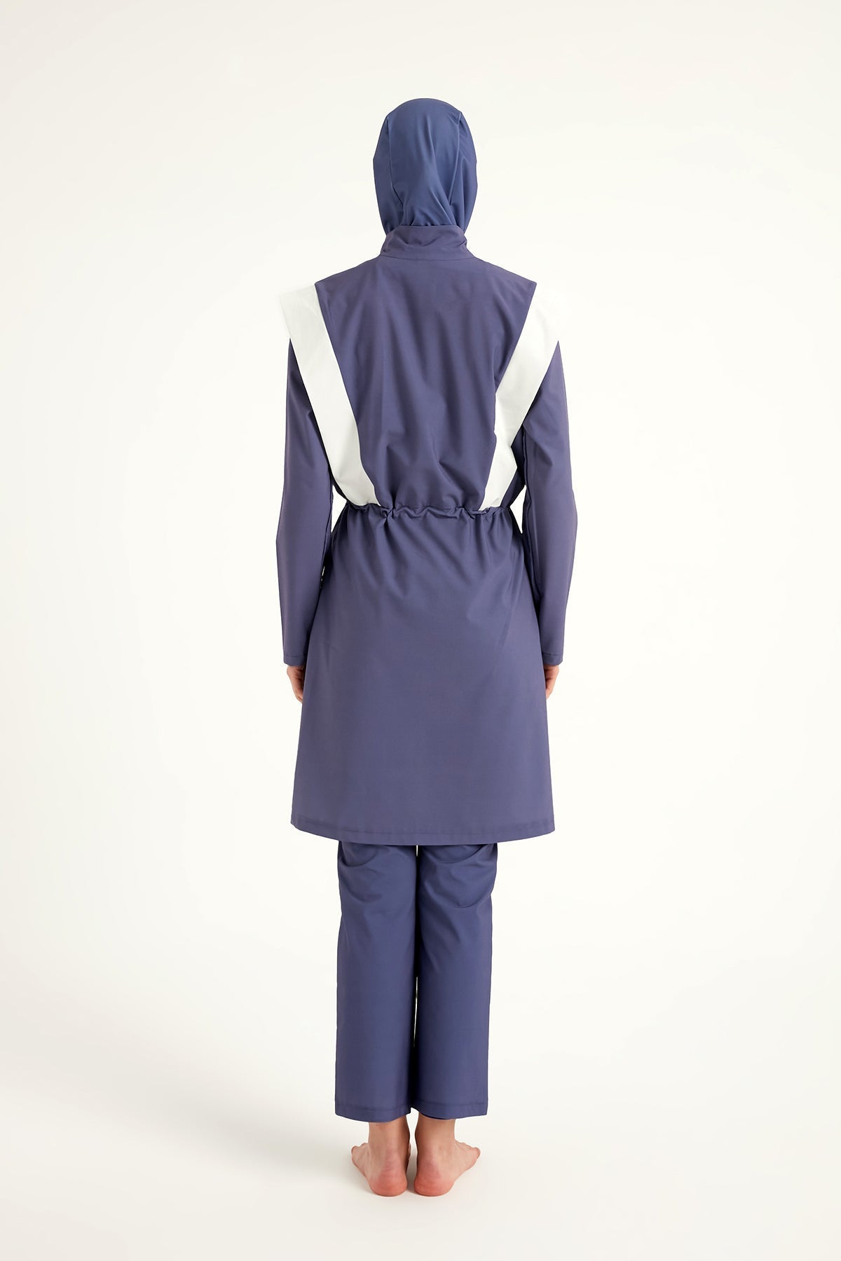 Marina Full Coverage Modest Swimsuit in Indigo - M2526-2 Covered Burkini Swimwear La Vie Bien Marina Full Coverage Modest Swimsuit in Indigo - M2526-2