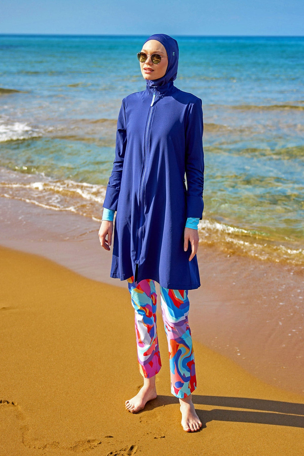 Marina Full Coverage Modest Swimsuit - M2505 Covered Burkini Swimwear La Vie Bien Marina Full Coverage Modest Swimsuit - M2505