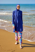 Marina Full Coverage Modest Swimsuit - M2505 Covered Burkini Swimwear La Vie Bien Marina Full Coverage Modest Swimsuit - M2505