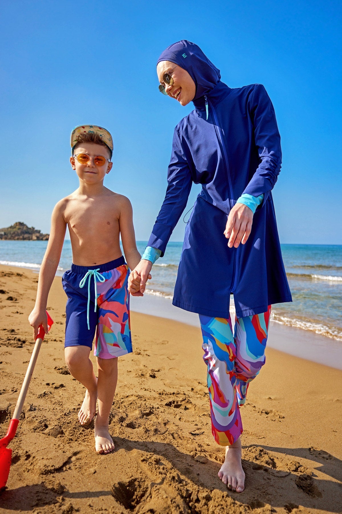 Marina Full Coverage Modest Swimsuit - M2505 Covered Burkini Swimwear La Vie Bien Marina Full Coverage Modest Swimsuit - M2505