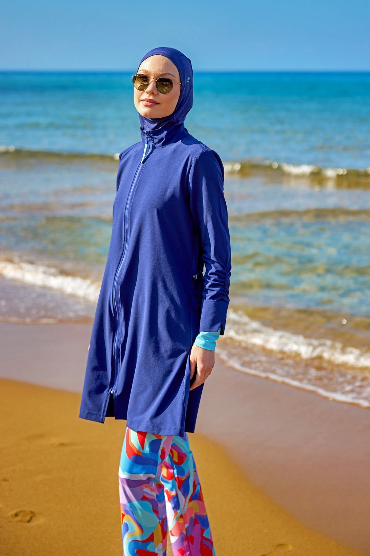 Marina Full Coverage Modest Swimsuit - M2505 Covered Burkini Swimwear La Vie Bien Marina Full Coverage Modest Swimsuit - M2505