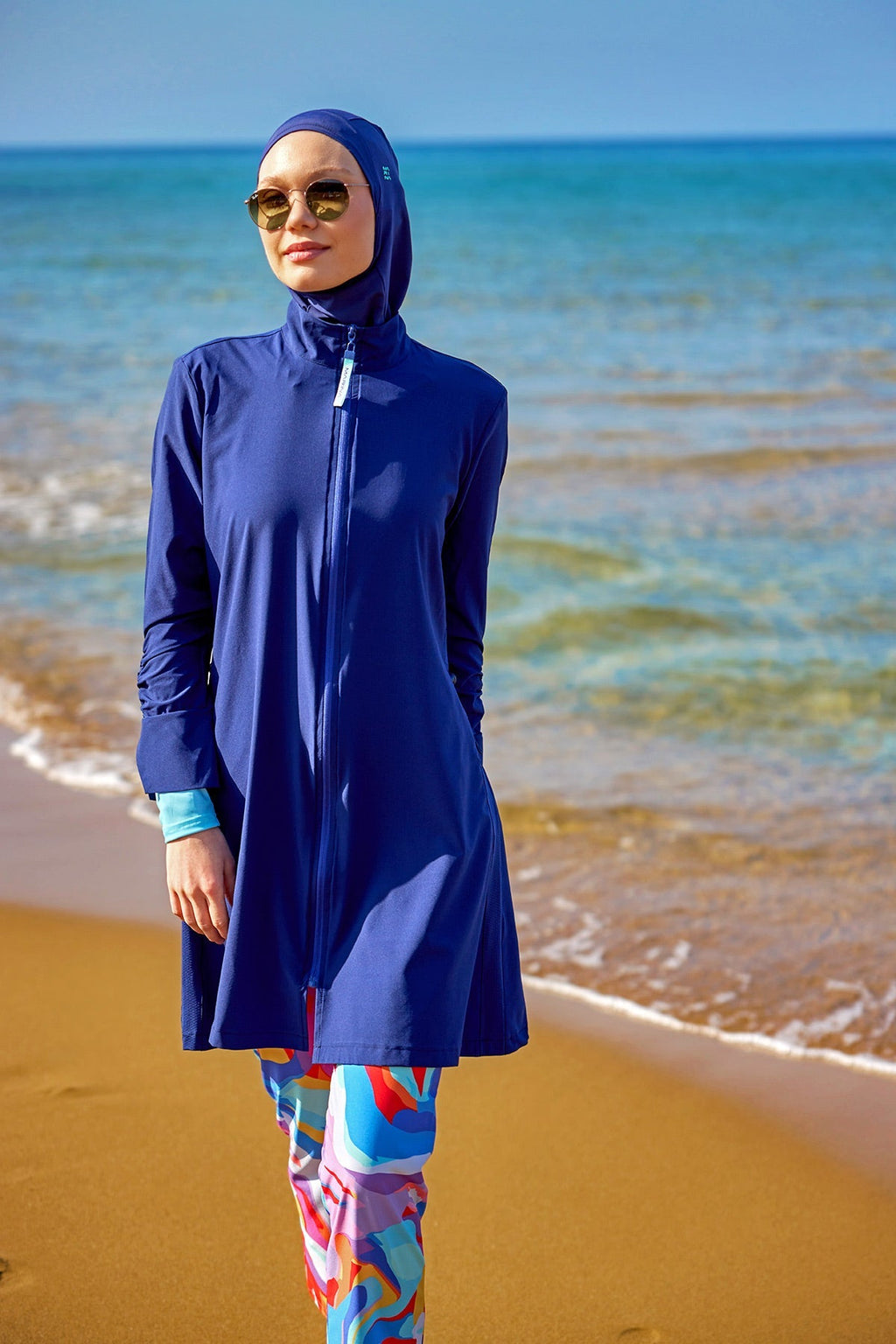 Marina Full Coverage Modest Swimsuit - M2505 Covered Burkini Swimwear La Vie Bien Marina Full Coverage Modest Swimsuit - M2505