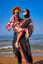 Marina Girls Beach Cover Up Lightweight Kimono Colorful - CP2507 Kız Çocuk Mayo La Vie Bien Marina Girls Beach Cover Up Lightweight Kimono Colorful - CP2507