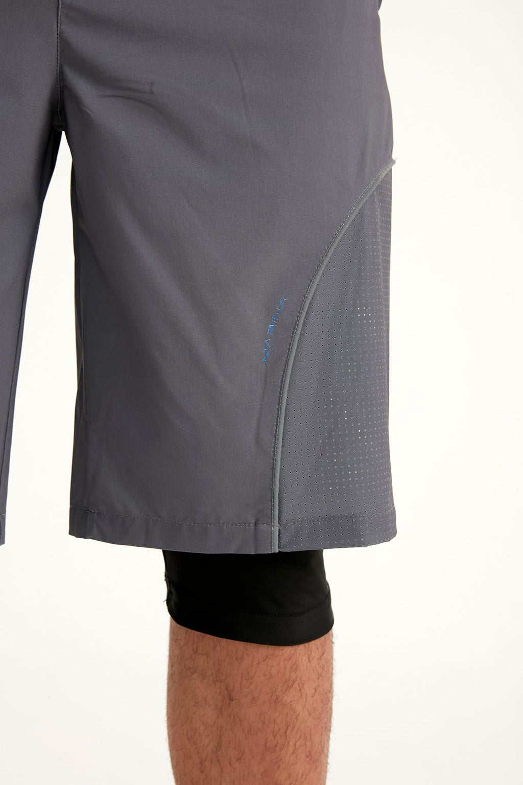 Marina Gray Men's Modest Swim Shorts – S2501-1 Erkek Şort La Vie Bien Marina Gray Men's Modest Swim Shorts – S2501-1