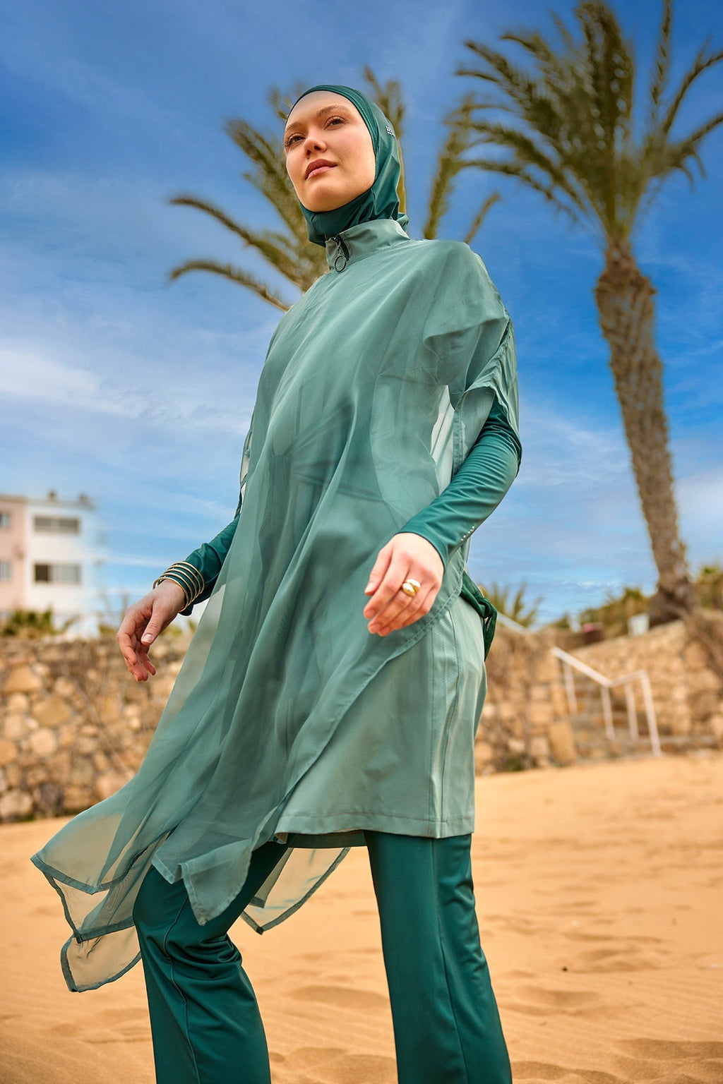 Marina Green Silky Pareo - P2516-1 Pareo La Vie Bien Marina Green Silky Pareo - P2516-1