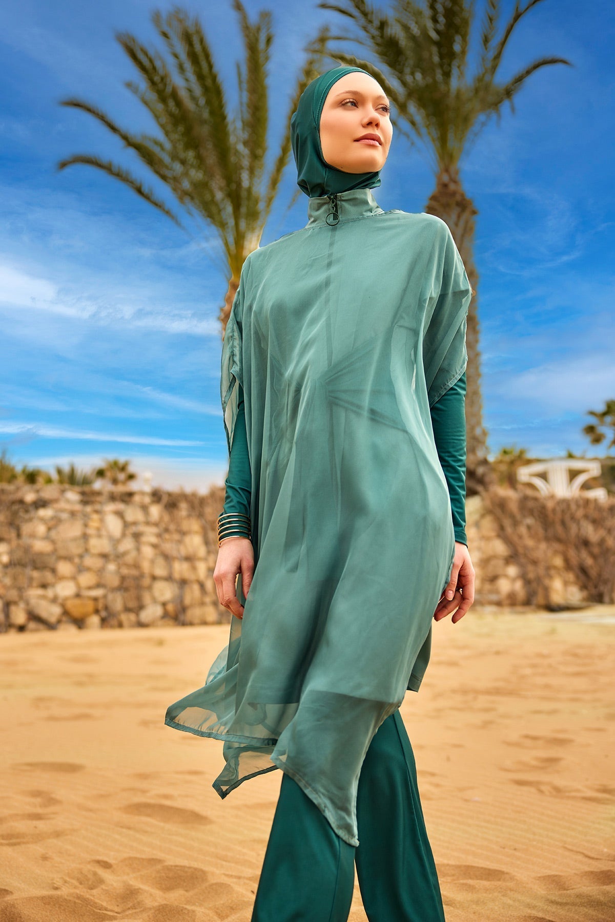 Marina Green Silky Pareo - P2516-1 Pareo La Vie Bien Marina Green Silky Pareo - P2516-1
