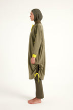 Khaki Full Coverage Swimwear Burkini Set M2524