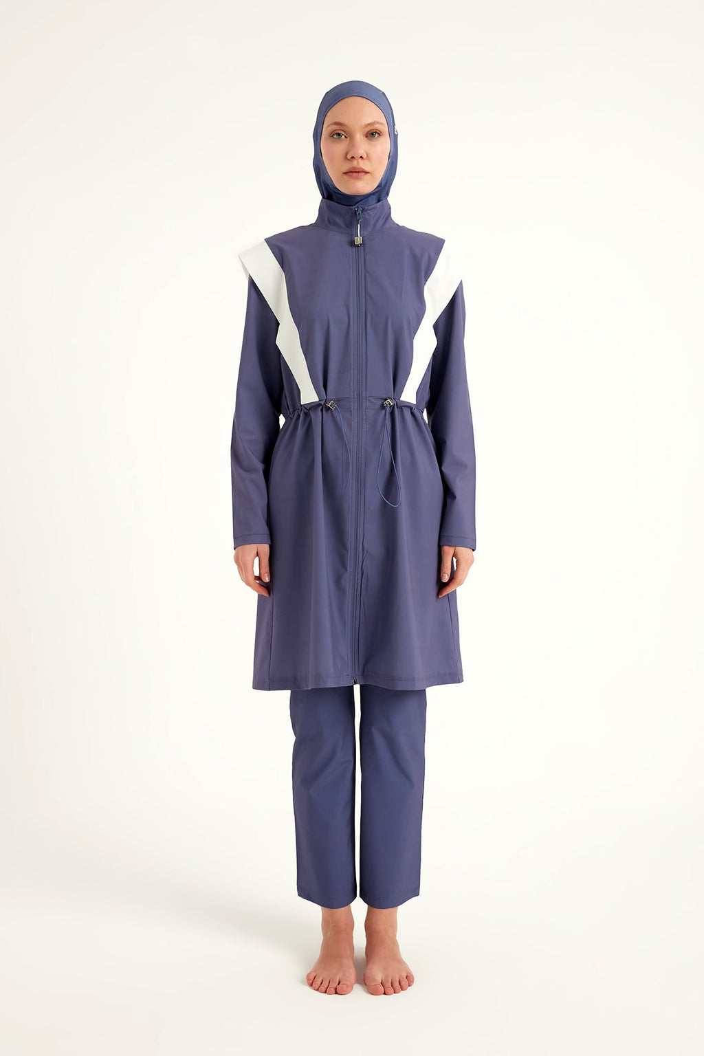 Marina Full Coverage Modest Swimsuit in Indigo - M2526-2