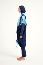 Navy Full Coverage Modest Swimwear Burkini Set M2513