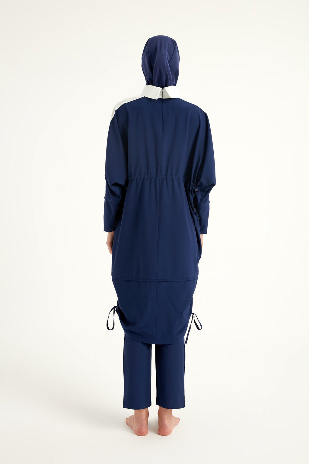 Navy Full Coverage Modest Swimwear Burkini Set M2521-2
