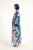 Marina Multicolor Silk-Touch Kimono - P2508 Pareo La Vie Bien Marina Multicolor Silk-Touch Kimono - P2508