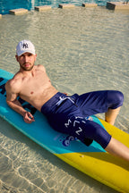 Marina Navy Blue Modest Men’s Swim Shorts - S2503-2 Erkek Şort La Vie Bien Marina Navy Blue Modest Men’s Swim Shorts - S2503-2