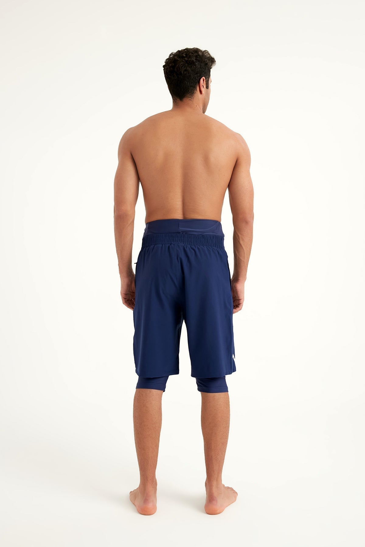 Marina Navy Blue Modest Men’s Swim Shorts - S2503-2 Erkek Şort La Vie Bien Marina Navy Blue Modest Men’s Swim Shorts - S2503-2