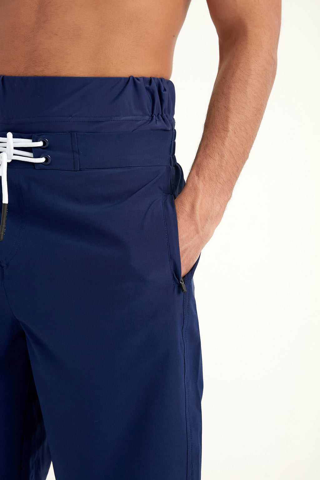 Marina Navy Blue Modest Men’s Swim Shorts - S2503-2 Erkek Şort La Vie Bien Marina Navy Blue Modest Men’s Swim Shorts - S2503-2