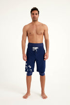 Marina Navy Blue Modest Men’s Swim Shorts - S2503-2 Erkek Şort La Vie Bien Marina Navy Blue Modest Men’s Swim Shorts - S2503-2
