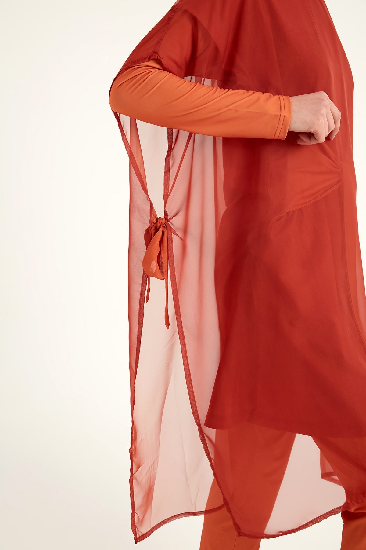 Marina Orange Silky Pareo – P2516-2 Pareo La Vie Bien Marina Orange Silky Pareo – P2516-2
