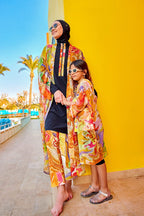 Marina Girls Beach Cover Up Chiffon Kimono Colorful - CP2504