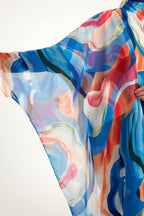 Marina Multicolor Silk-Touch Kimono - P2508