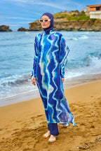 Marina Silky Pareo with Colorful Pattern - P2513-2 Pareo La Vie Bien Marina Silky Pareo with Colorful Pattern - P2513-2
