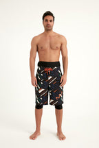 Marina Black Modest Men’s Swim Shorts - S2502