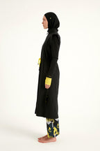 Marina Black Full Coverage Islamic Swimwear Burkini Set M2501-1