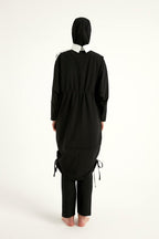 Black Full Coverage Modest Swimwear Burkini Set M2521-3