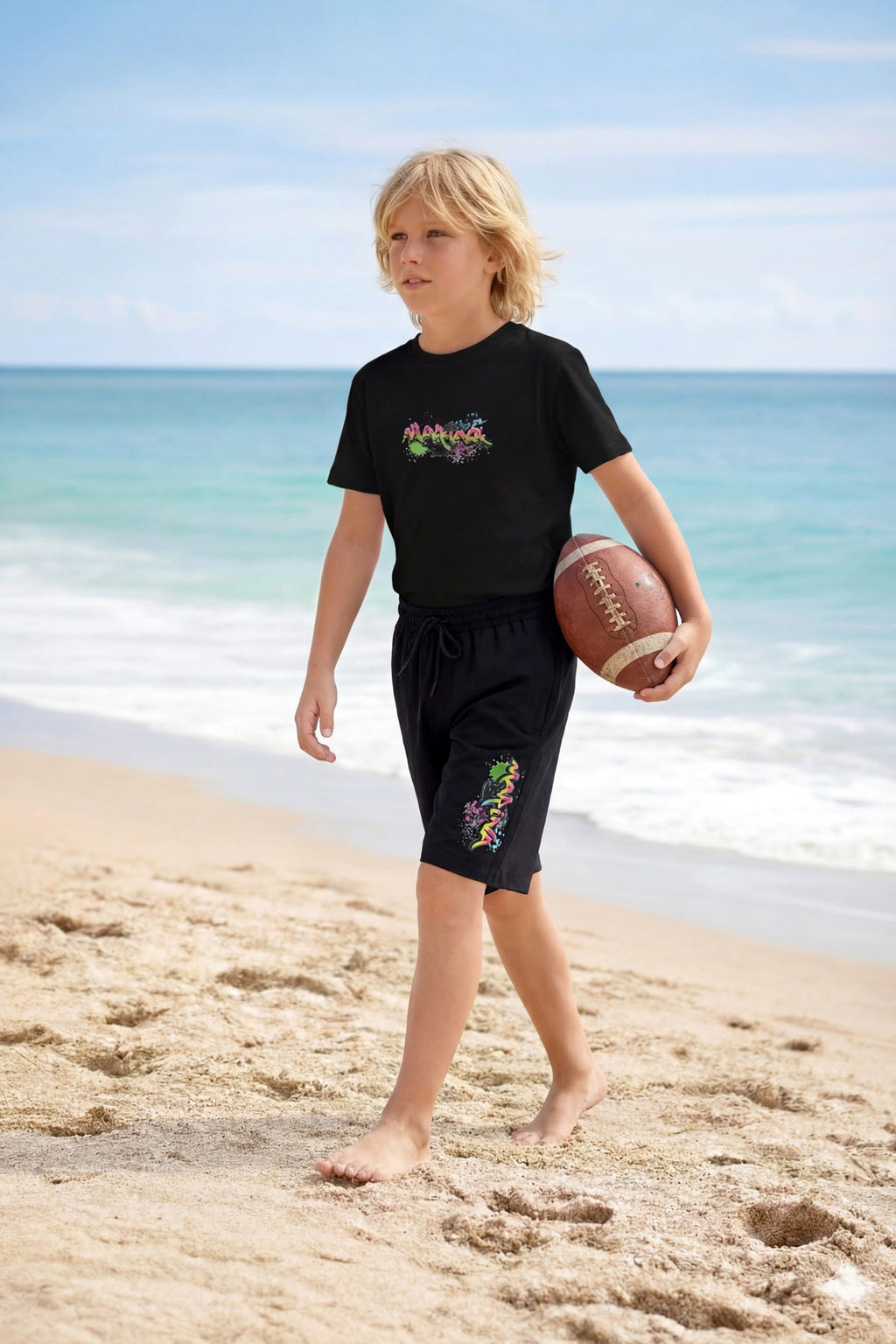 Marina Teen Boys' Swim T-Shirt with UPF50+ Sun Protection (Junior Fit) – GT2501 Erkek Şort La Vie Bien Marina Teen Boys' Swim T-Shirt with UPF50+ Sun Protection (Junior Fit) – GT2501