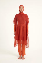 Marina Orange Silky Pareo – P2516-2