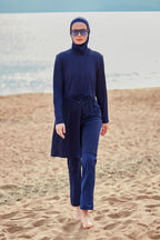 Lycra Navy Burkini Modest Swimwear M2462
