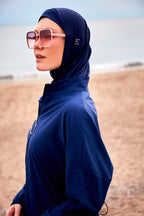 Woven Navy Burkini Modest Swimwear M2403