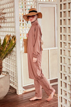 Woven Mink Burkini Modest Swimwear M2405