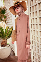 Woven Mink Burkini Modest Swimwear M2405