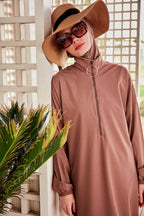 Woven Mink Burkini Modest Swimwear M2405