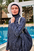 Colourful Burkini Modest Swimwear R2402