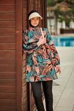 Colourful Burkini Modest Swimwear R2409