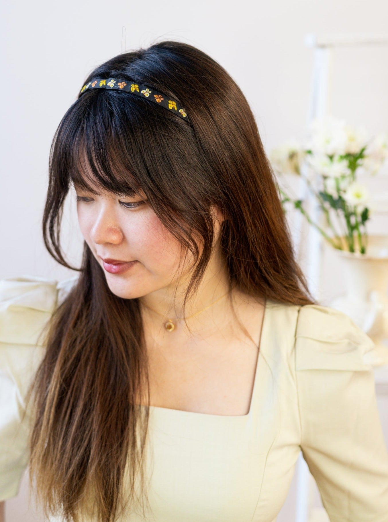 Mariposa Tiny Butterflies Skinny Headband Headbands La Vie Bien Mariposa Tiny Butterflies Skinny Headband