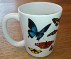 Mariposas Butterfly Ceramic Mug, Vintage style spanish 11oz & 15oz Coffee Cup Mug La Vie Bien Mariposas Butterfly Ceramic Mug, Vintage style spanish 11oz & 15oz Coffee Cup