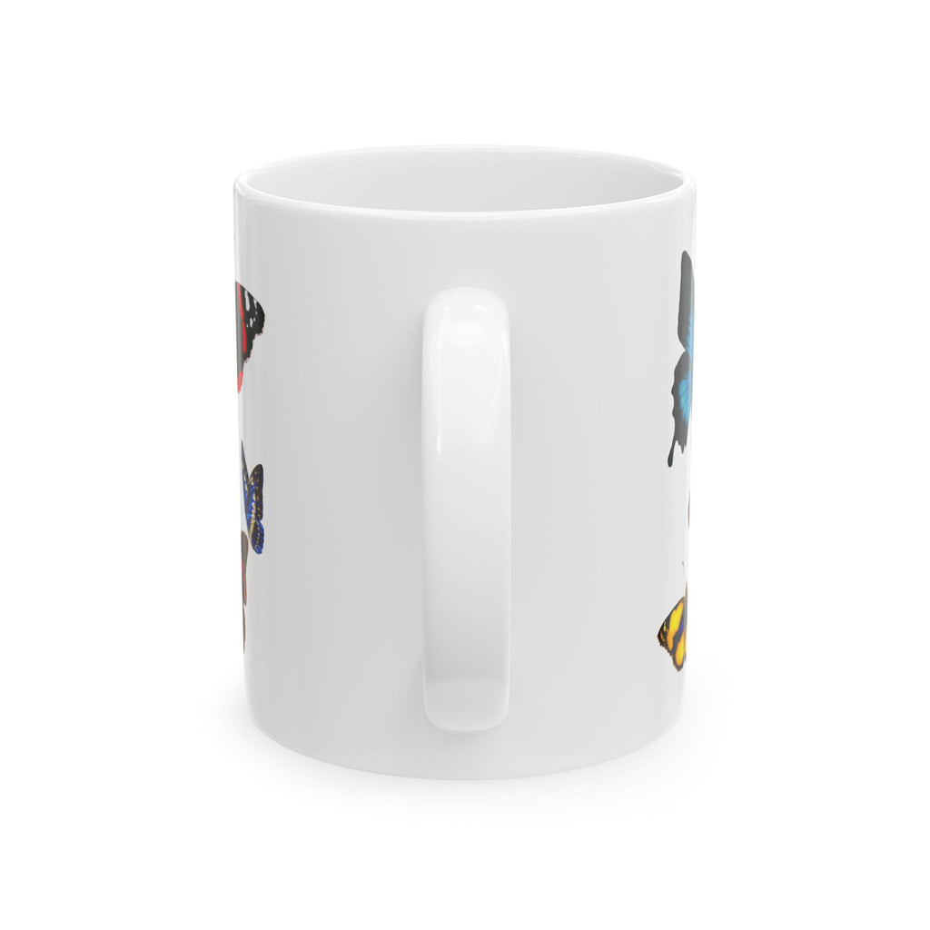 Mariposas Butterfly Ceramic Mug, Vintage style spanish 11oz & 15oz Coffee Cup Mug La Vie Bien Mariposas Butterfly Ceramic Mug, Vintage style spanish 11oz & 15oz Coffee Cup
