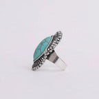 Marquise Western Adjustable Turquoise Ring | Diamond Shaped Fashion Jewelry by The Bullish Store