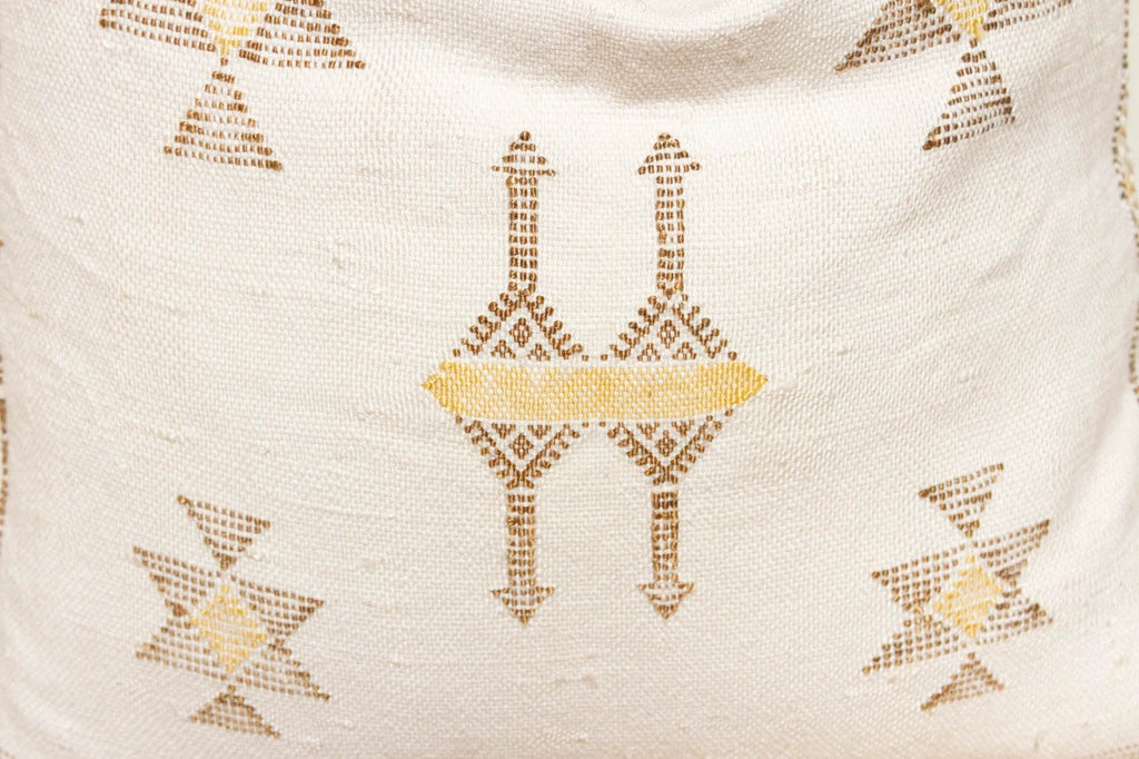 Marrakech Souks Moroccan Cactus Silk Pillow
