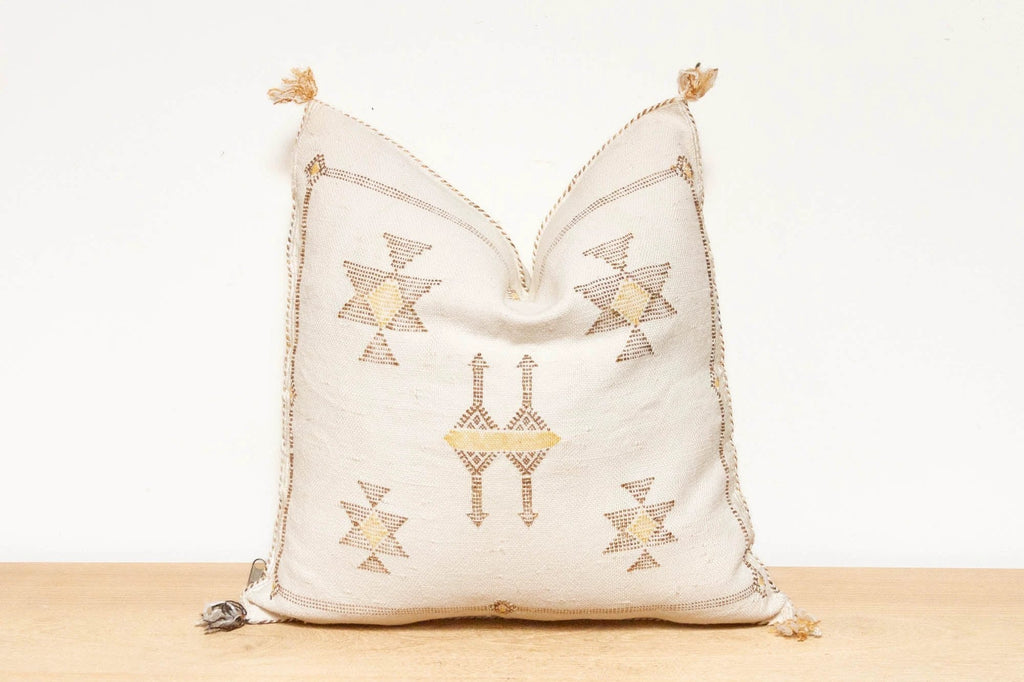 Marrakech Souks Moroccan Cactus Silk Pillow
