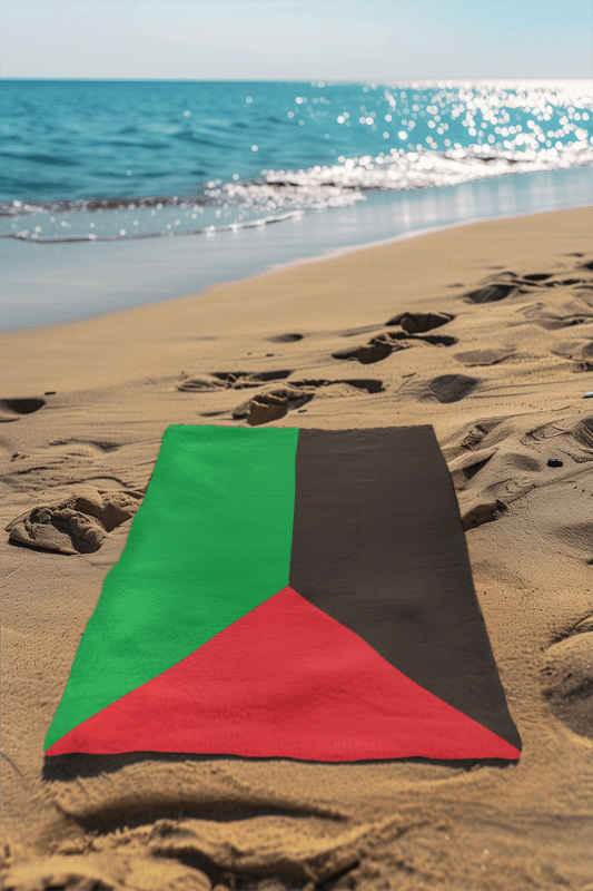 Martinique Flag Beach Towel Beach Towel (Generic Brand) La Vie Bien Martinique Flag Beach Towel
