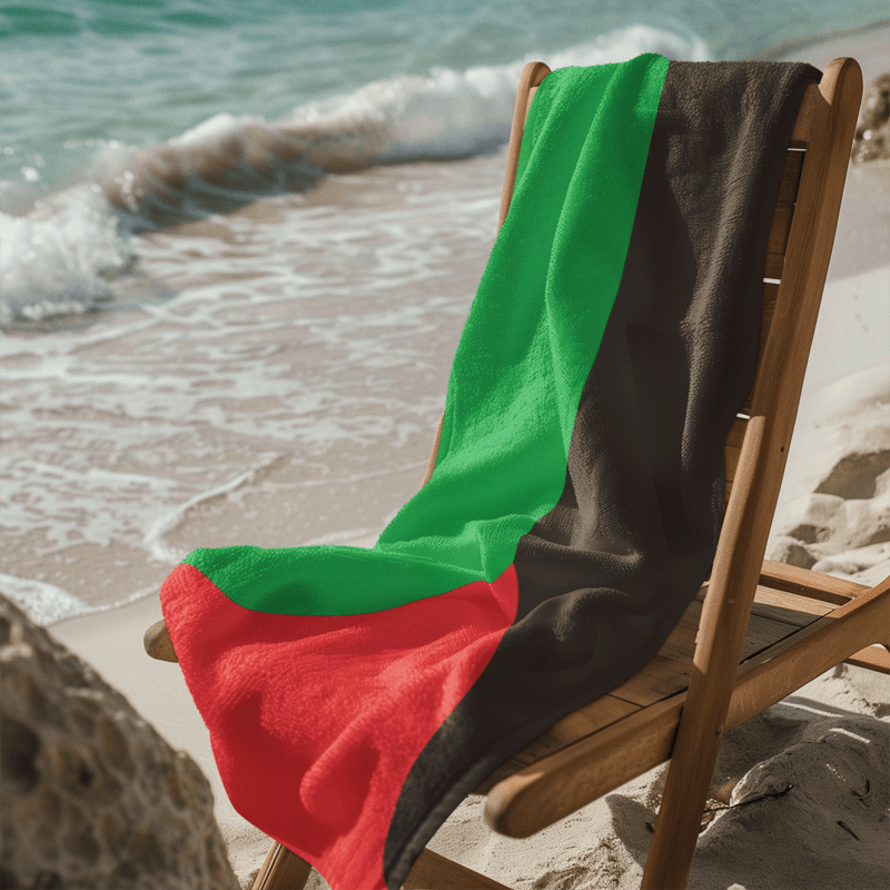 Martinique Flag Beach Towel Beach Towel (Generic Brand) La Vie Bien Martinique Flag Beach Towel