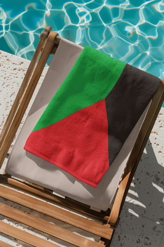 Martinique Flag Beach Towel Beach Towel (Generic Brand) La Vie Bien Martinique Flag Beach Towel