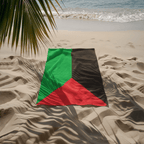 Martinique Flag Beach Towel Beach Towel (Generic Brand) La Vie Bien Martinique Flag Beach Towel