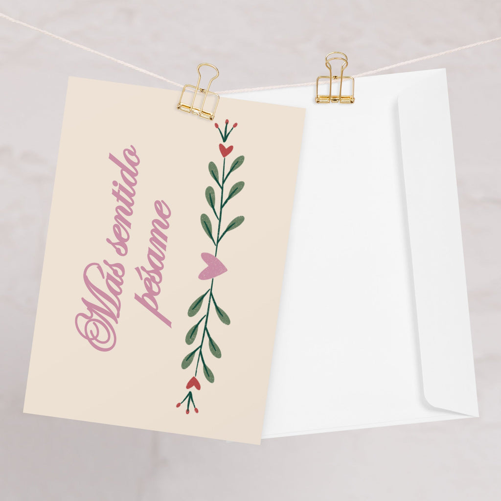 Más sentido pésame Spanish sympathy Greeting card, blank with envelope Greeting card La Vie Bien Más sentido pésame Spanish sympathy Greeting card, blank with envelope