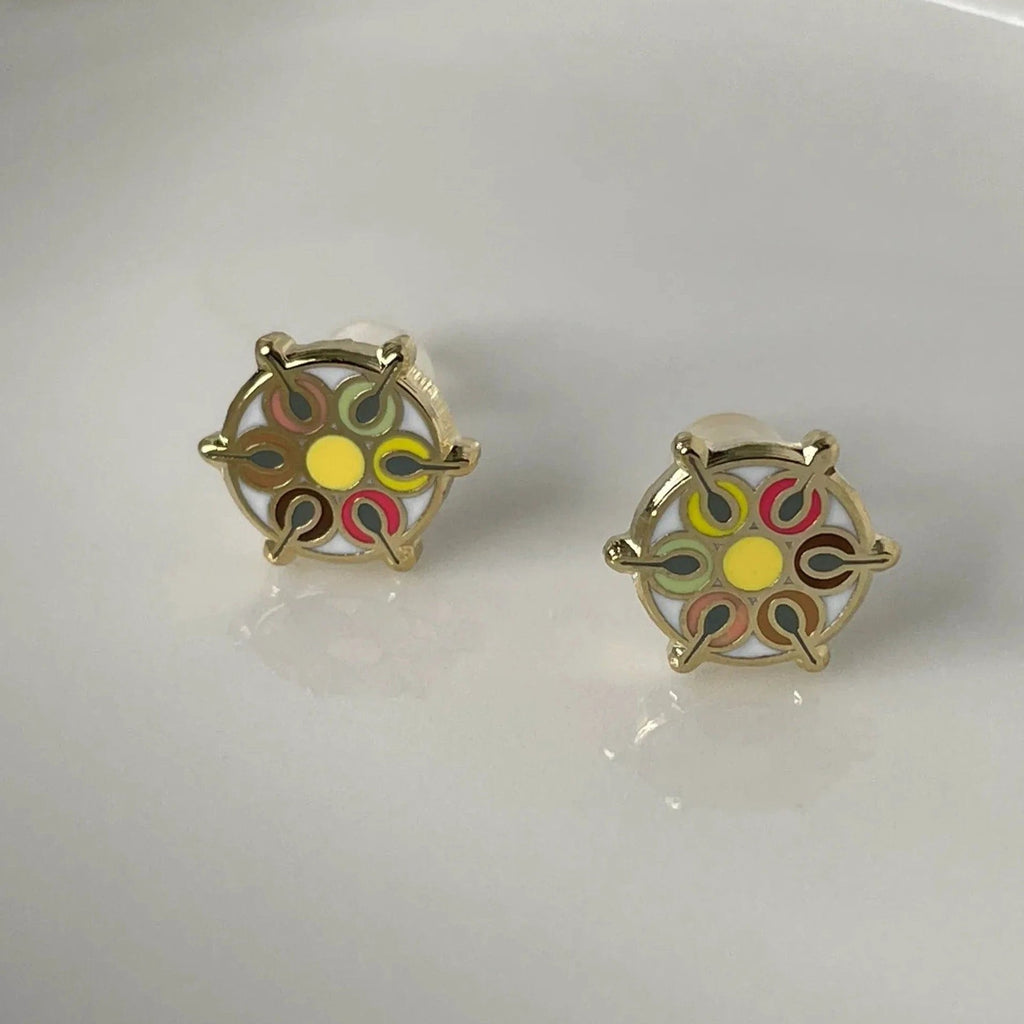 Masala Dabba Studs by Modern Desi