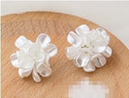 Mason Pearl Flower Statement Earrings