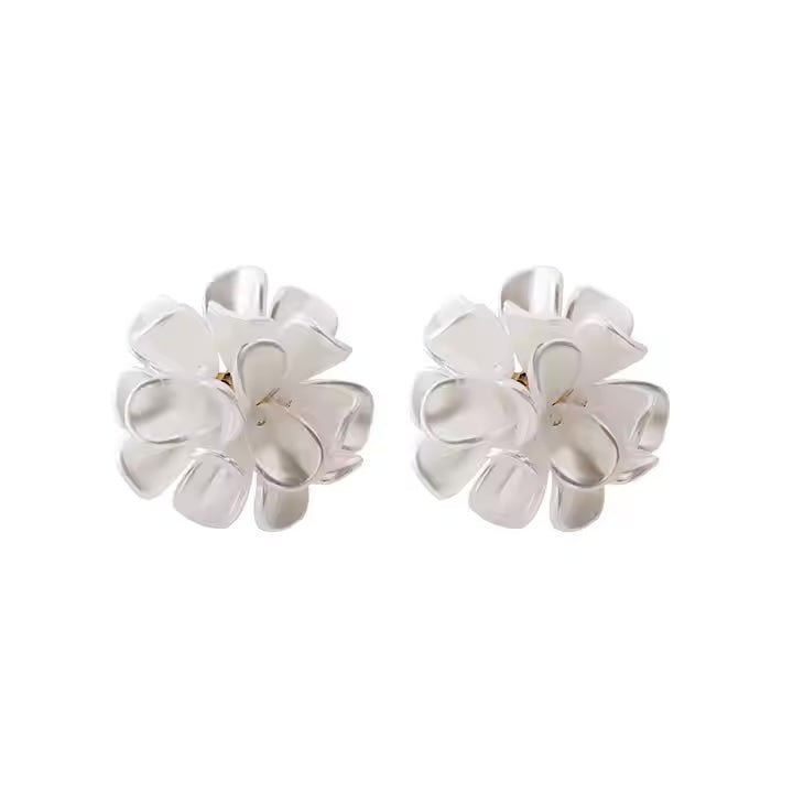 Mason Pearl Flower Statement Earrings