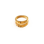 Matata Ribbed Ring for Men and Women Rings La Vie Bien Matata Ribbed Ring for Men and Women